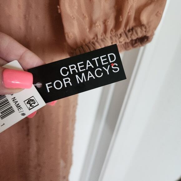 INC International Concepts Hazel Wood Long Sleeve Shift Dress - NWT - Size XS - Picture 8 of 8